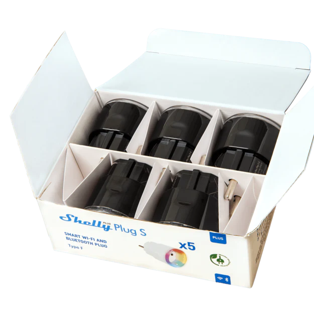 Shelly Plus Plug S Black x5 - Image 2