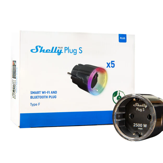 Shelly Plus Plug S Black x5 - Image 3