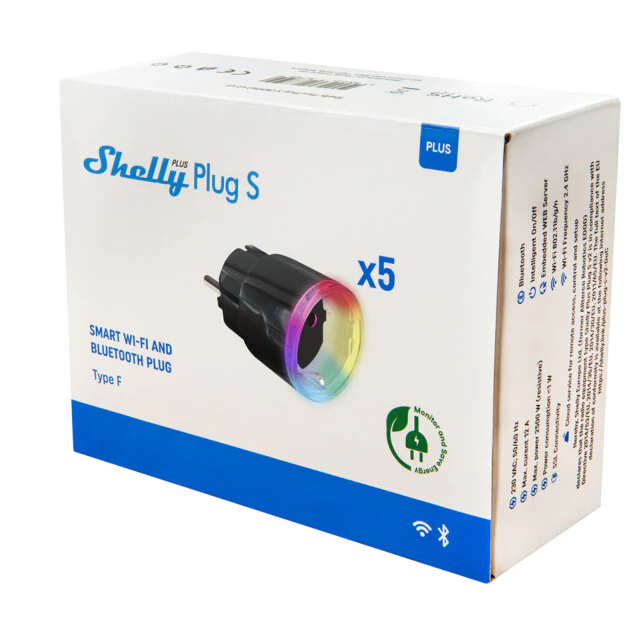 Shelly Plus Plug S Black x5 - Image 4