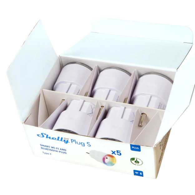 Shelly Plus Plug S White x5 - Image 2